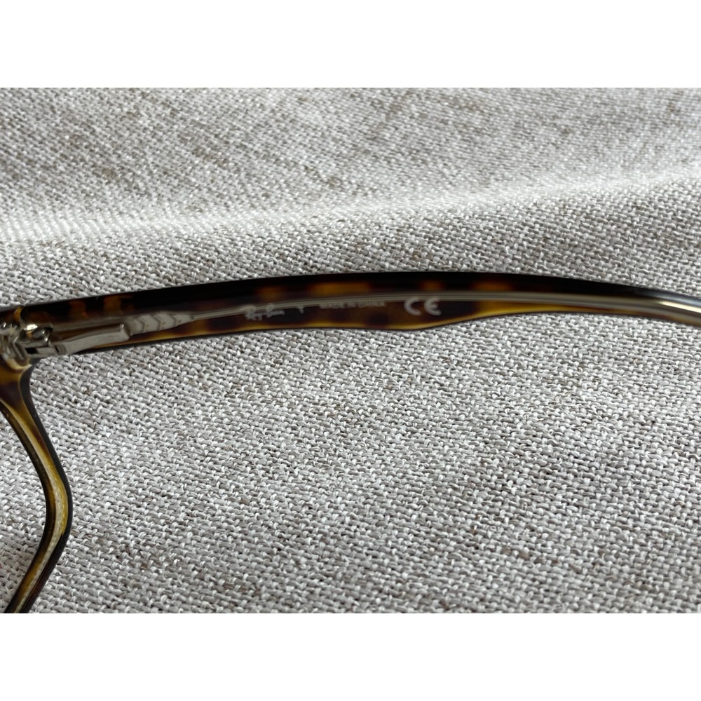 Ray-Ban RB 5286 5082 Tortoise Havana Rectangular Eyeglasses Frames 51-18 135 - Picture 8 of 10